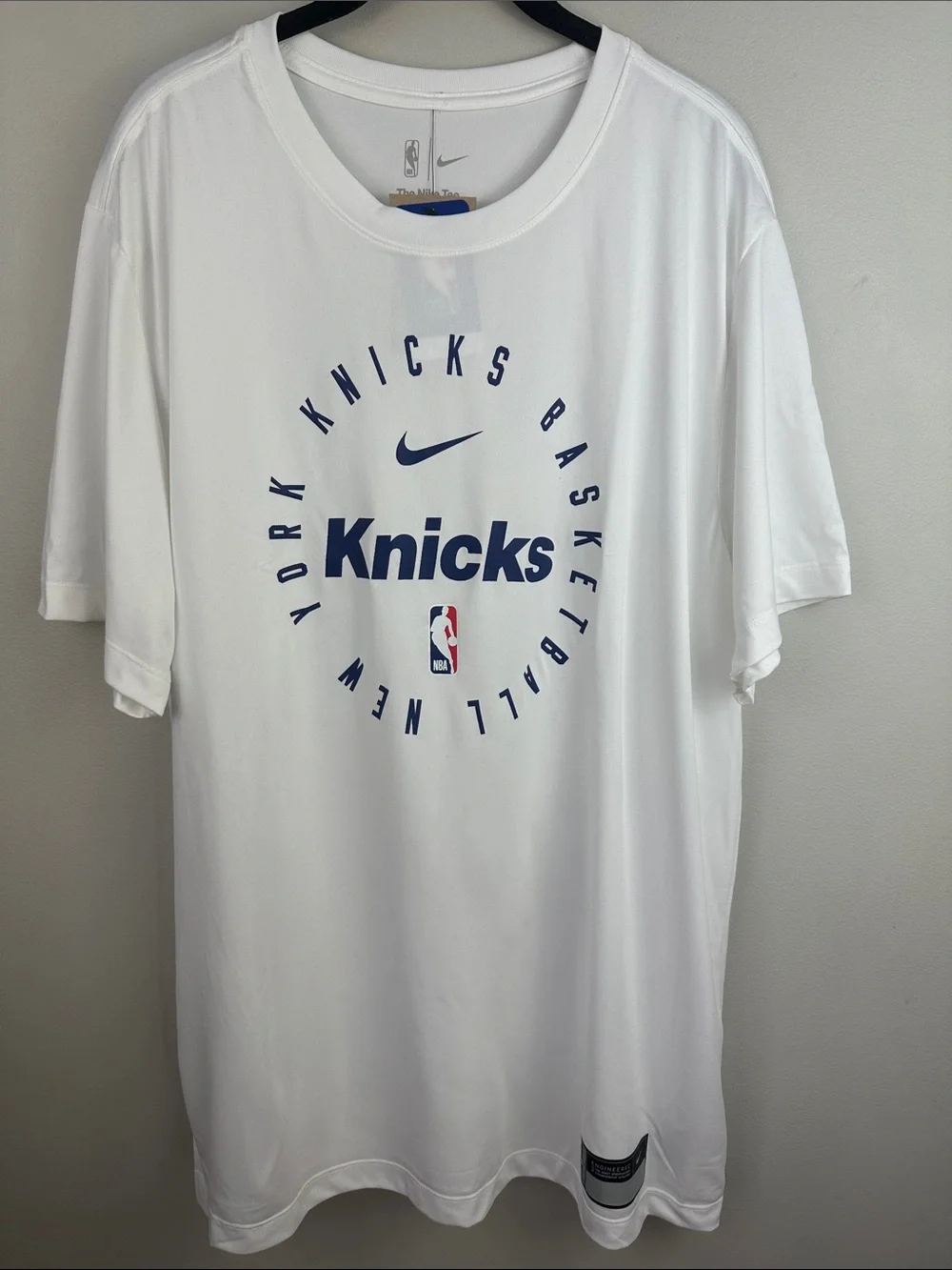 Authentic New York Knicks Nike Legend On-Court Practice Performance Tee NEW!